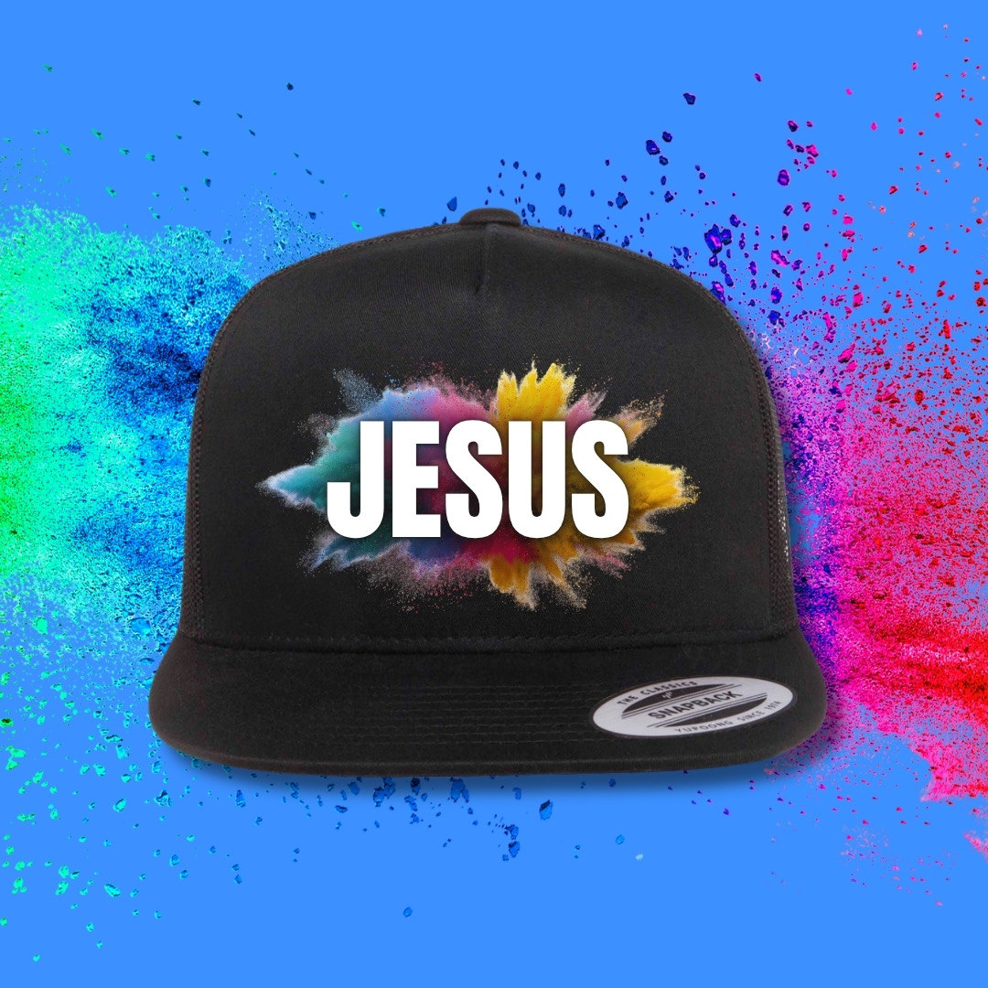 Jesus W/Paint Splatter - Faith Hat
