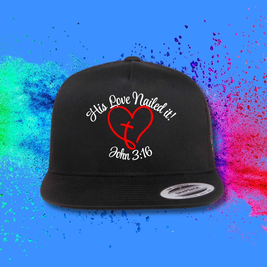 Jesus W/Paint Splatter - Faith Hat - Image 3
